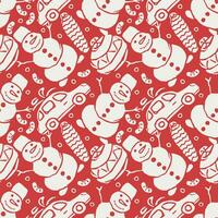 Seamless christmas pattern. New year background. Doodle illustration with christmas icons vector