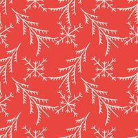 Seamless christmas pattern. New year background. Doodle illustration with christmas icons vector