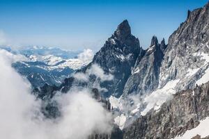 Mont Blanc massif,in the Chamonix mont blanc photo