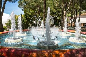 fountain in the park Mija,Spain photo
