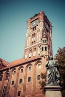Nicolaus Copernicus statue in Torun, Poland photo