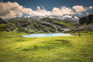 Lake Ercina. Cantabrian. Covadonga. Asturias. Spain. photo