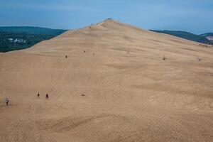 View from Dune of Pilat - the largest sand dune in Europe, Aquitaine, France photo