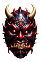 ai generiert oni Maske, japanisch Maske, Teufel Maske png transparent Hintergrund