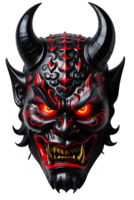 AI generated Oni mask, Japanese mask, Devil mask PNG transparent background