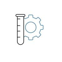 Chemical concept line icon. Simple element illustration. Chemical concept outline symbol design. vector