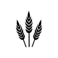 Wheat field icon isolated on white background vector