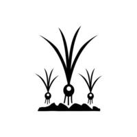 Wheat field icon isolated on white background vector