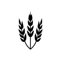 Wheat field icon isolated on white background vector