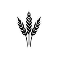 Wheat field icon isolated on white background vector