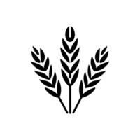 Wheat field icon isolated on white background vector