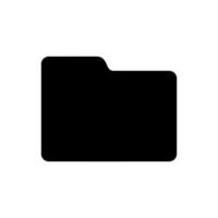 Folder icon on white background vector