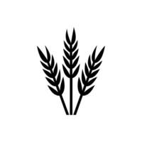 Wheat field icon isolated on white background vector