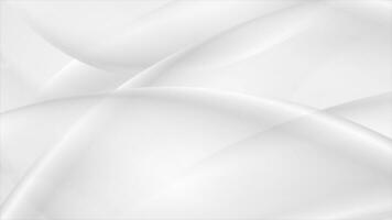 Grey pearl smooth blurred waves abstract video animation