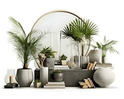 AI generated interior design concept home modern architecture furniture object idea generative Ai. photo