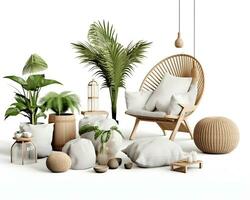 AI generated interior design concept home modern architecture furniture object idea generative Ai. photo