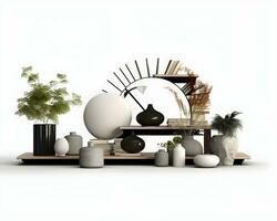 AI generated interior design concept home modern architecture furniture object idea generative Ai. photo