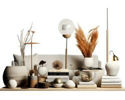 AI generated interior design concept home modern architecture furniture object idea generative Ai. photo