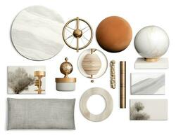 AI generated interior design concept home modern architecture furniture object idea generative Ai. photo
