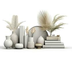 AI generated interior design concept home modern architecture furniture object idea generative Ai. photo