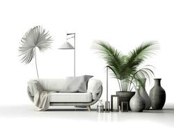 AI generated interior design concept home modern architecture furniture object idea generative Ai. photo