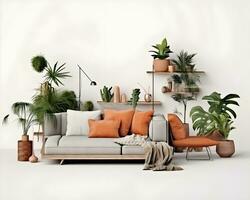 AI generated interior design concept home modern architecture furniture object idea generative Ai. photo