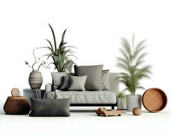 AI generated interior design concept home modern architecture furniture object idea generative Ai. photo