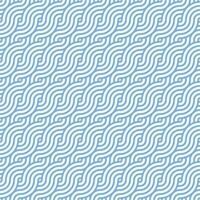 Blue seamless geometric japanese circles swirls and waves pattern vector
