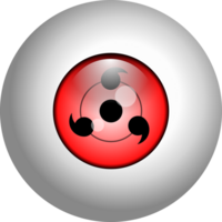 realistic sharingan eyeball transparent background png