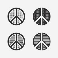 paz logo y diseño vector ilustración concepto diseño