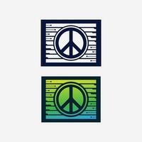 peace logo and design vector illustration concept design