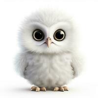 AI generated Cute Baby owl photo