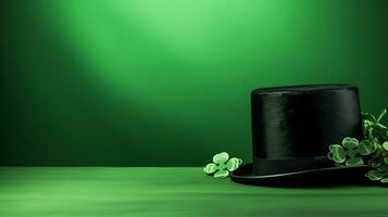 AI generated Portrait of a leprechaun isolated on white background photo