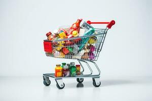 Grocery cart, shopping cart photo