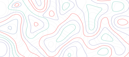 Abstract colorful Line Contour background png