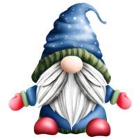 AI generated Christmas gnome clipart illustration png