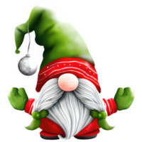 ai generato Natale gnomo clipart illustrazione png