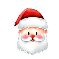 ai generato acquerello Santa clipart png