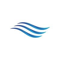 Water wave icon vector