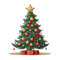 AI generated Christams tree png