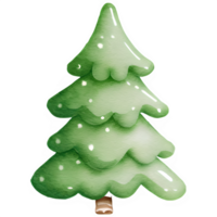 ai genererad jul träd vattenfärg ClipArt png