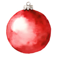ai gegenereerd Kerstmis ornament waterverf clip art decoratie png