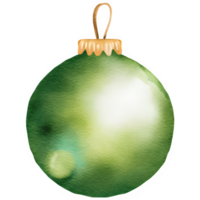 ai generato Natale ornamento acquerello clipart decorazione png
