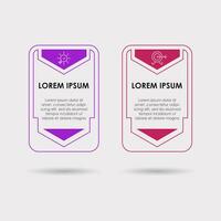 Minimal Business Infographics template. Timeline with 2 steps, options and marketing icons . vector