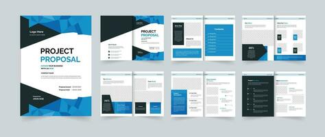 Modern project proposal template design or business proposal template or company proposal template vector