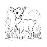 coloring book for children, types of animals in EPS vector format.