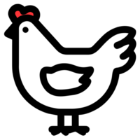 cute chicken illustration png