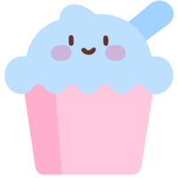 cute ice cream illustration png