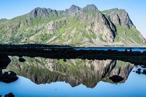 hermosa paisaje de norte Noruega, Escandinavia foto