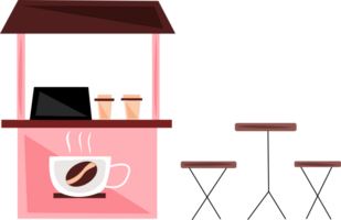 kaffe säljare på de gata png